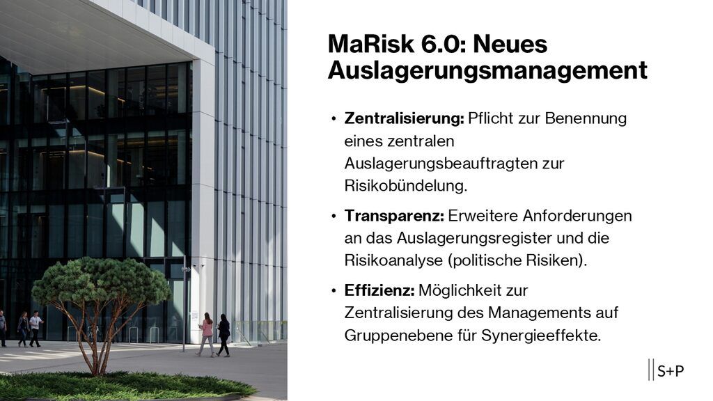 MaRisk 6.0: &Auml;nderungen im Auslagerungsmanagement