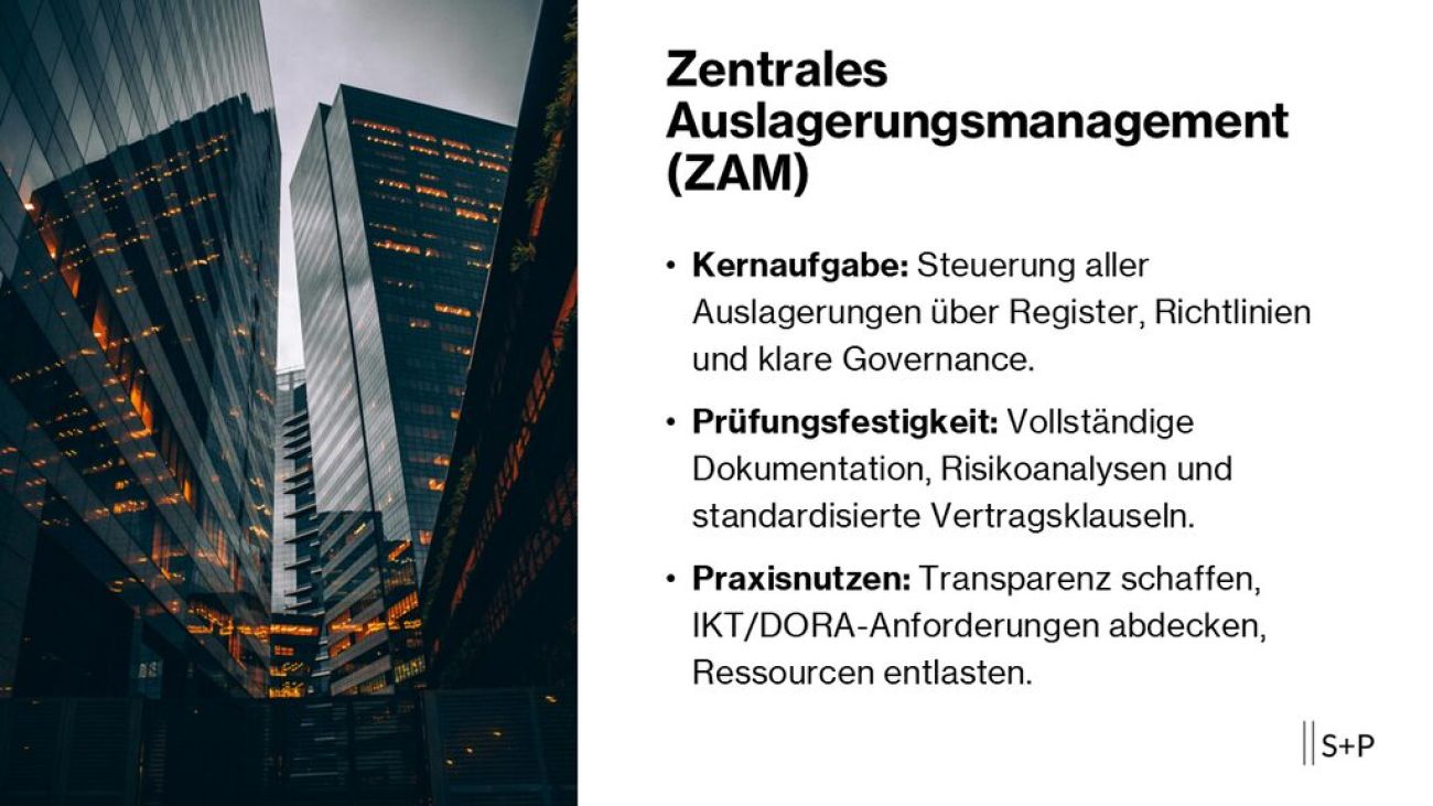 Zentrales Auslagerungsmanagement (ZAM) – Steuerung, Register & Governance