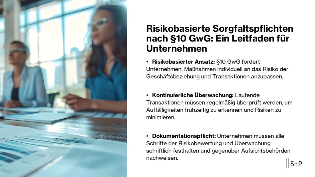 Risikobasierte Sorgfaltspflichten nach &sect;10 GwG