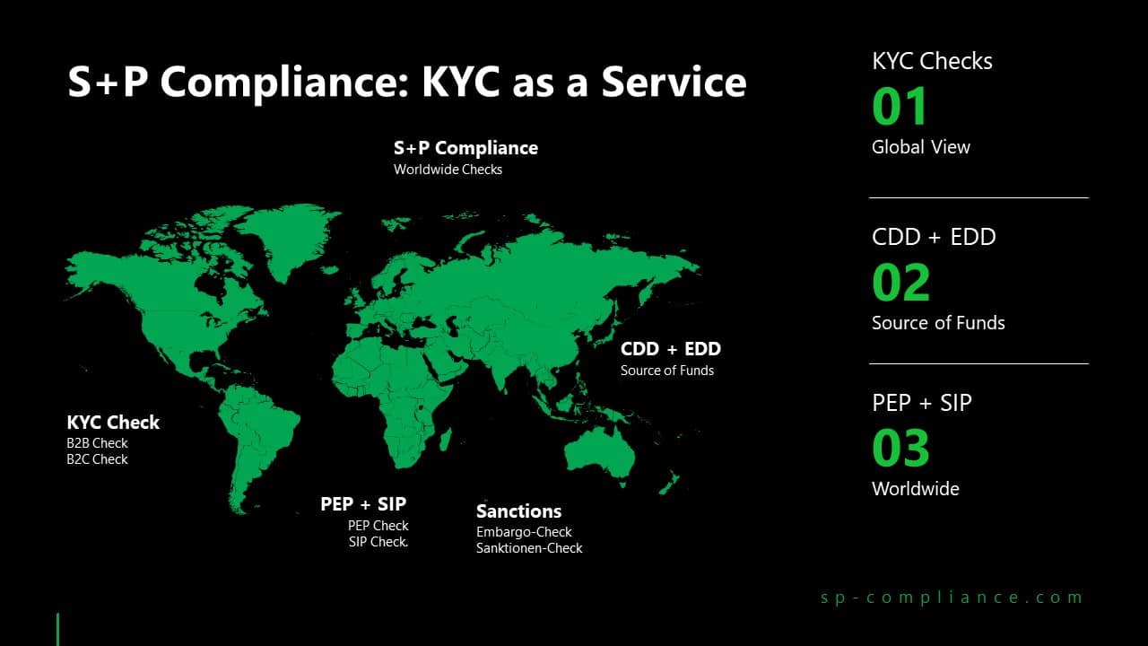 KYC as a Service: KYC Check mit S+P Compliance Services 3 S+P KYC Service: Dein vertrauensvoller Partner für KYC und Due Diligence Services