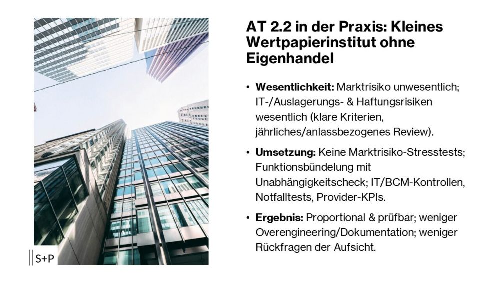 WpI MaRisk AT 2.2 – Wesentlichkeitsprüfung: Ihr Schlüssel zur schlanken Umsetzung 1 WpI MaRisk Wesentlichkeitsprüfung