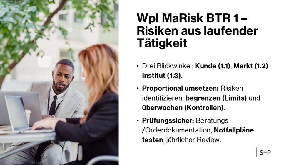 WpI MaRisk BTR 1 – Risiken aus laufender Tätigkeit: so setzen Sie die Vorgaben prüfungssicher um 1 WpI_MaRisk_BTR_1