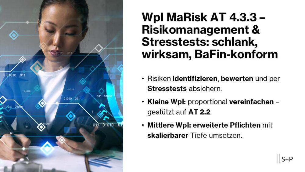 WpI MaRisk AT 4.3.3 – Risikomanagement & Stresstests: Schlank, wirksam, BaFin-konform 1 WpI_MaRisk_risikomanagement